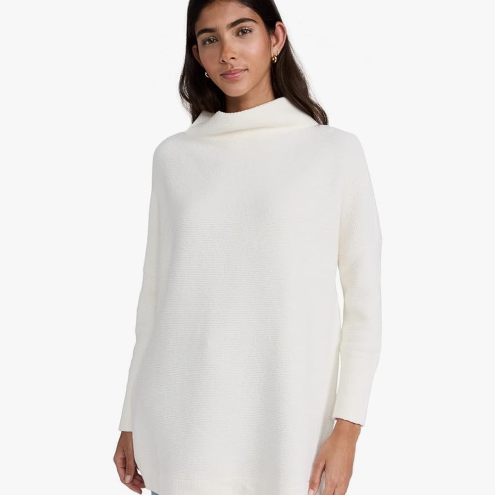 Free People Ottoman Cream Cowl Neck Sweater